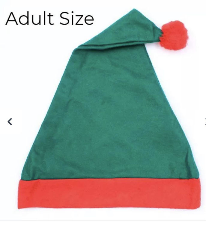 Picture of 5746 ADULT SIZE CHRISTMAS ELF HAT WITH RED BOBBLE POMPOM